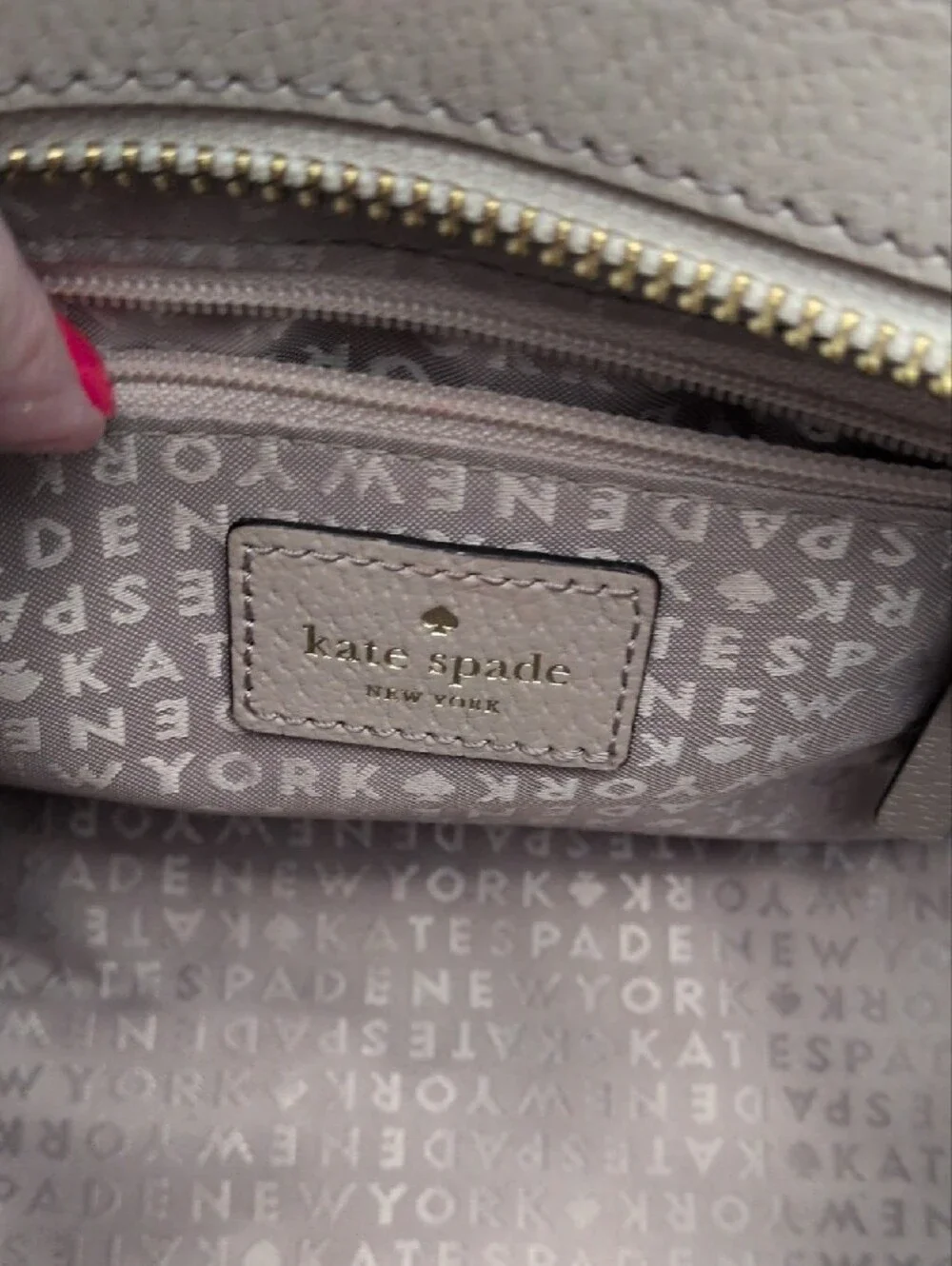 kate spade structured leather